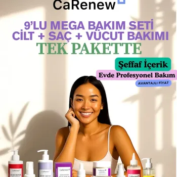 Mega Bakım Seti -9'lu Set, Cilt, Saç ve Vücut İçin Tüm Bakım Tek Pakette