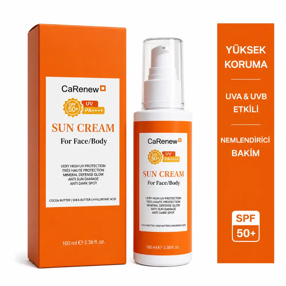 Güneş Kremi SPF 50+ 100 ML – Leke Karşıtı, Hafif Yapılı ve Yüksek Koruma